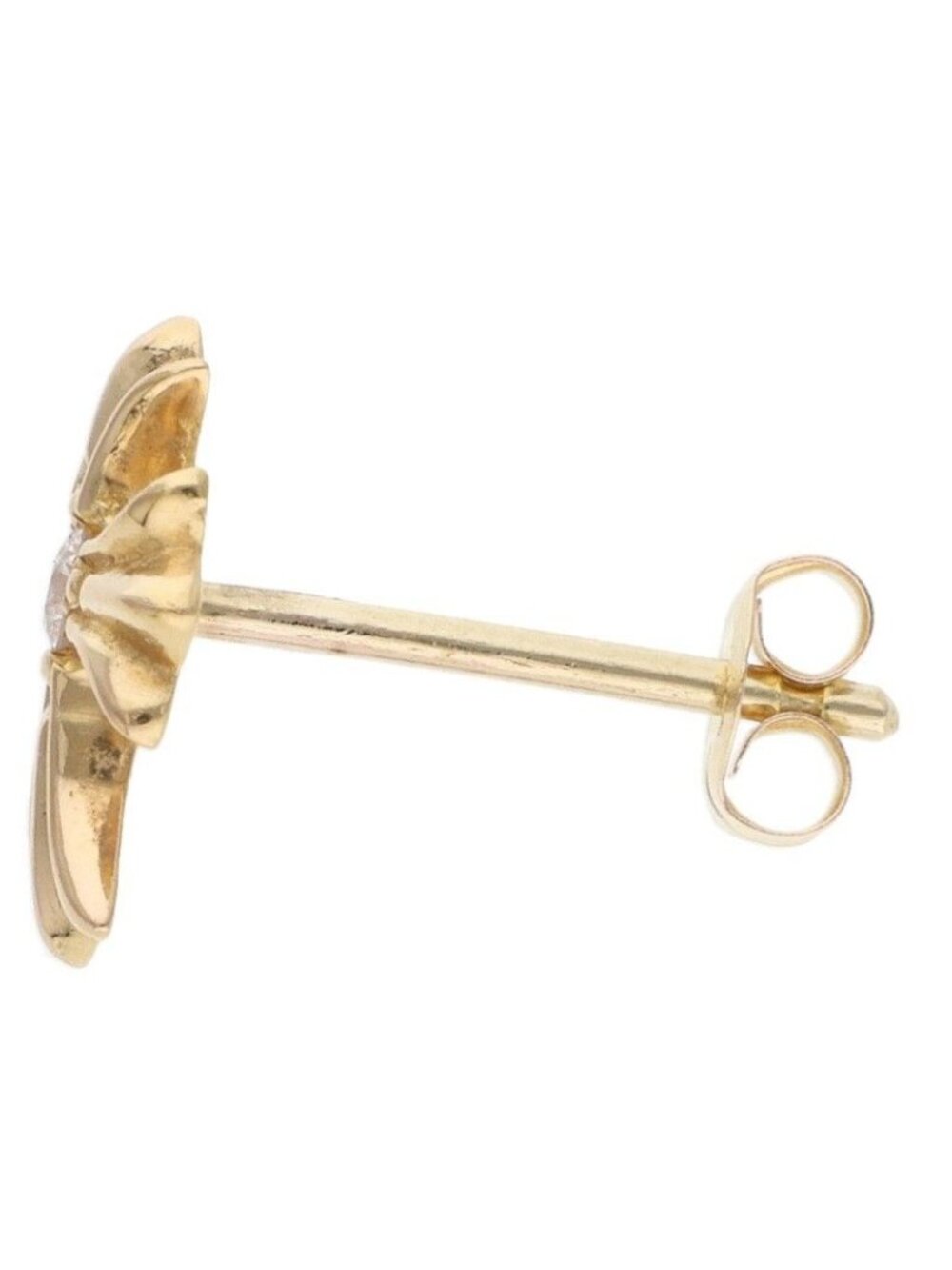 Chrome Hearts 22k No2 CH Dia 22k CH Cross Stud Gold E… - Gem